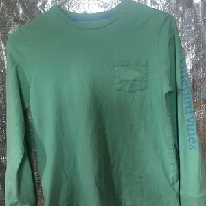 vineyard vines, teal long sleeve shirt!
